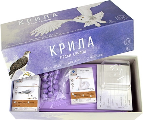 Крила: Птахи Європи (Крылья: Птицы Европы / Wingspan: European Expansion) (укр.)