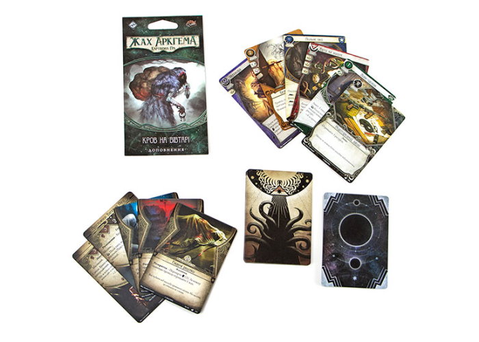 Жах Аркгема: Карткова гра - Спадщина Давінчі: Кров та вівтарі (Ужас Аркхэма: Карточная игра – Наследие Данвича: Кровь на Алтаре / Arkham Horror: The Card Game – Blood on the Altar: Mythos Pack) (укр.)