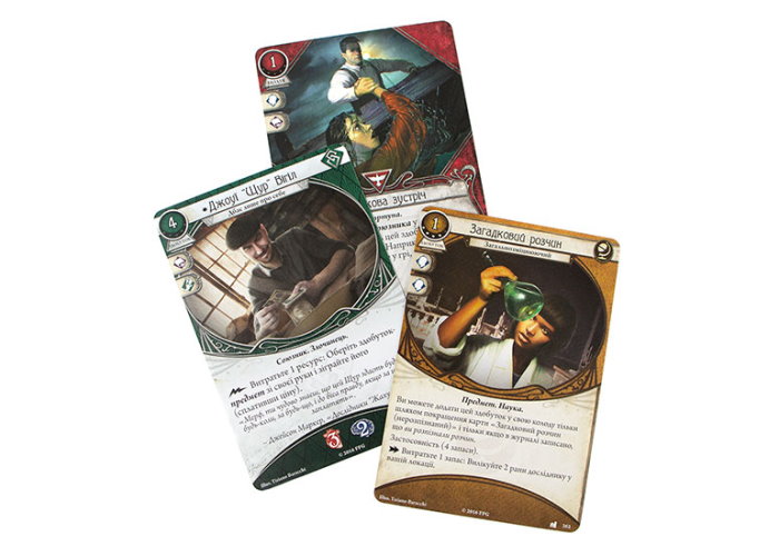 Жах Аркгема: Карткова гра - Спадщина Давінчі: Там де чекає загибель (Ужас Аркхэма: Карточная игра – Наследие Данвича: Там, Где Ждёт Погибель / Arkham Horror: The Card Game – Where Doom Awaits: Mythos Pack) (укр.)