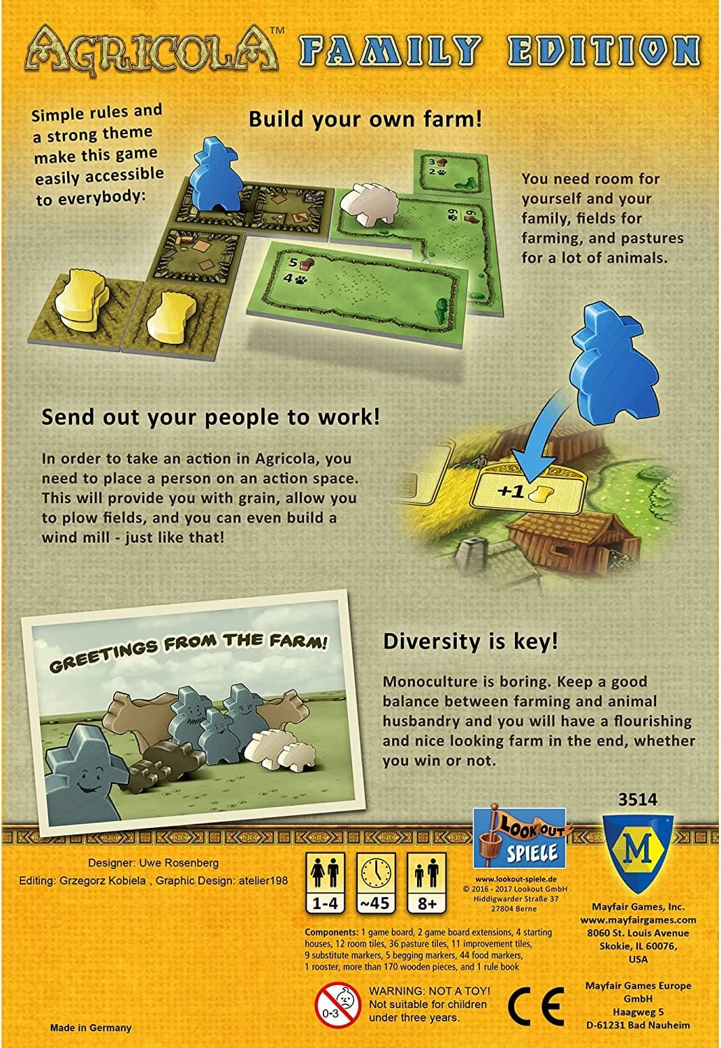 Агрікола: Сімейне видання (Агрикола: Семейное издание / Agricola: Family Edition) (анг.)